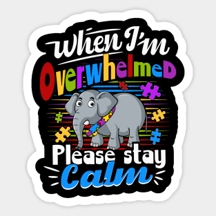 autism elephant awareness Sticker